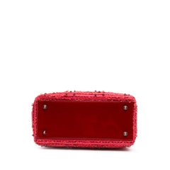 Medium Tweed Fringe Rhinestone Lady Dior