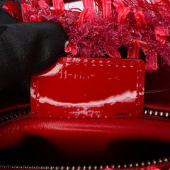 Medium Tweed Fringe Rhinestone Lady Dior