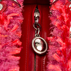 Medium Tweed Fringe Rhinestone Lady Dior