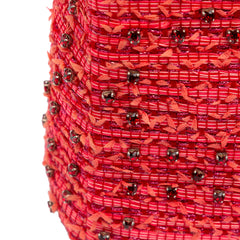 Medium Tweed Fringe Rhinestone Lady Dior