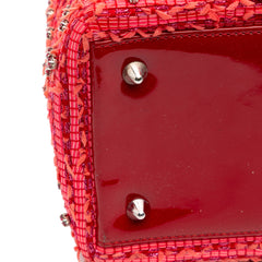 Medium Tweed Fringe Rhinestone Lady Dior
