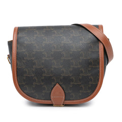 Medium Triomphe Coated Canvas Folco Crossbody