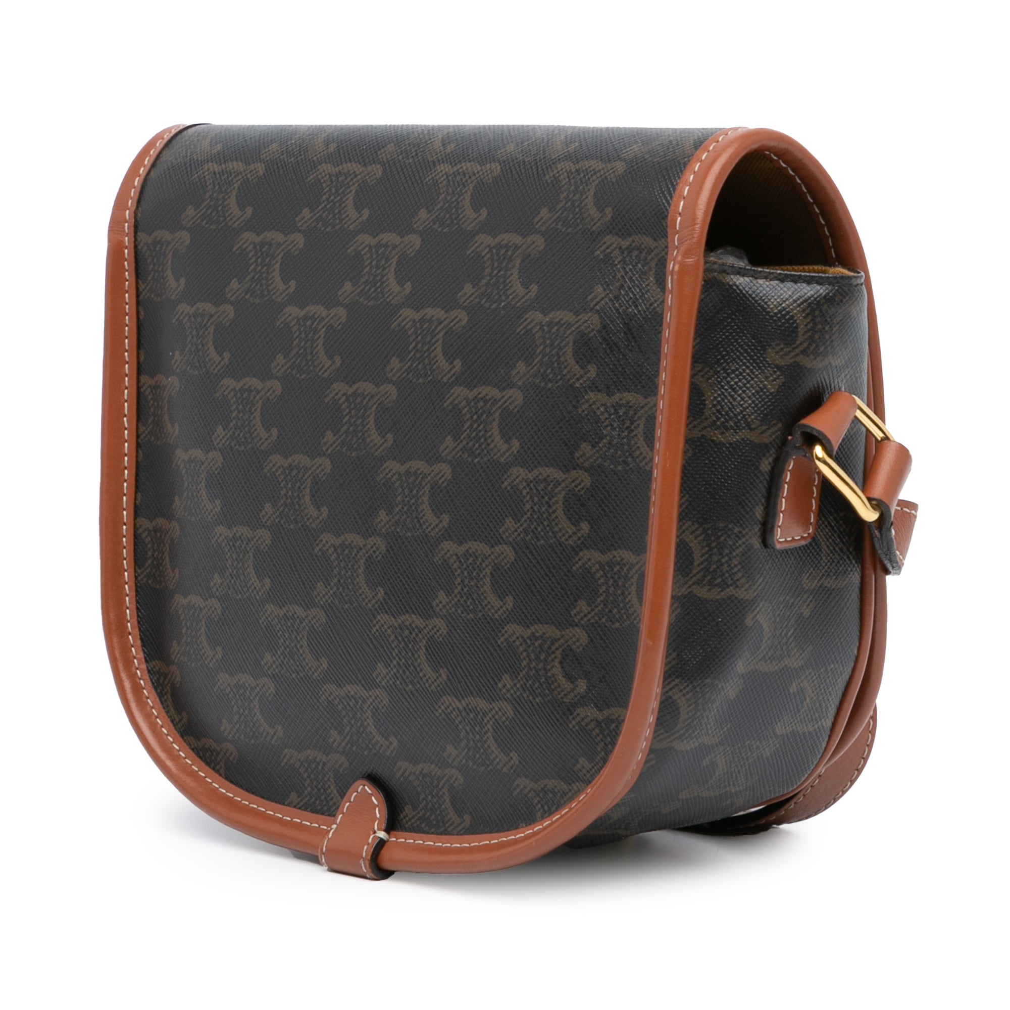 Medium Triomphe Coated Canvas Folco Crossbody