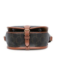 Medium Triomphe Coated Canvas Folco Crossbody