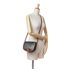 Medium Triomphe Coated Canvas Folco Crossbody