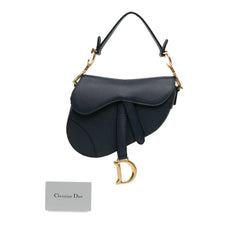 Mini Grained Calfskin Saddle Bag