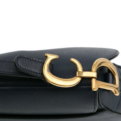 Mini Grained Calfskin Saddle Bag