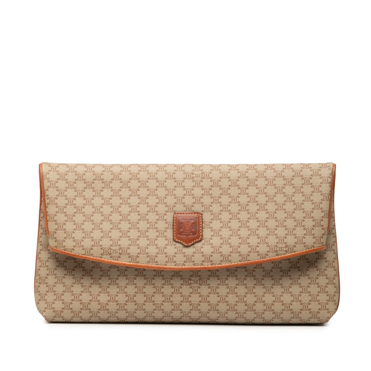 Macadam Coated Canvas Clutch