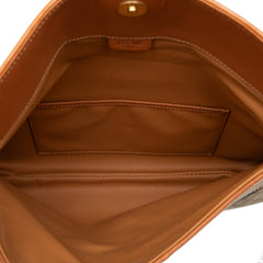 Macadam Coated Canvas Clutch