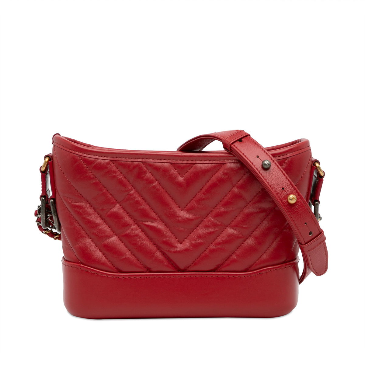 Small Chevron Lambskin Gabrielle Crossbody_0