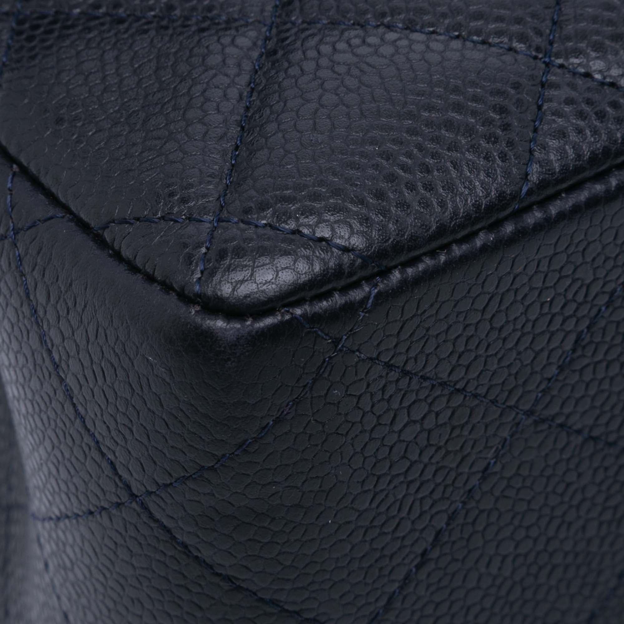 Jumbo Classic Caviar Double Flap