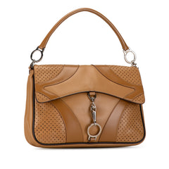 Vitello Drive Perforated Handbag