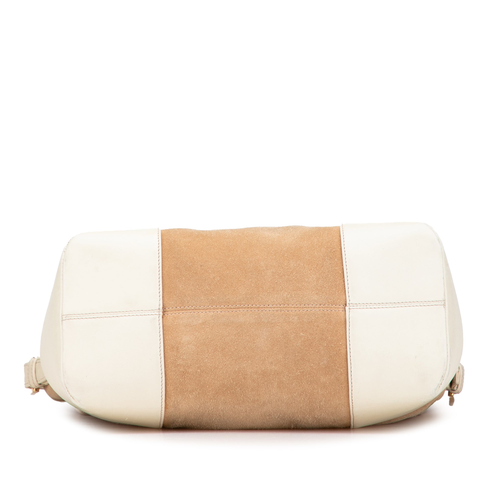 Suede Anagram Shoulder Bag