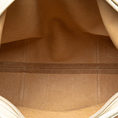 Suede Anagram Shoulder Bag