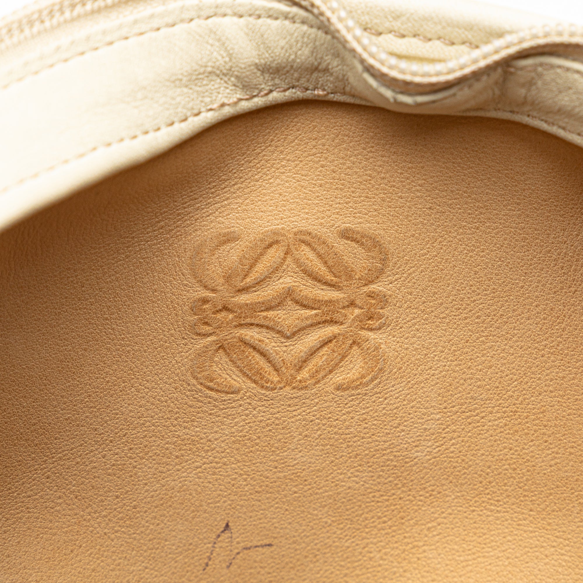 Suede Anagram Shoulder Bag