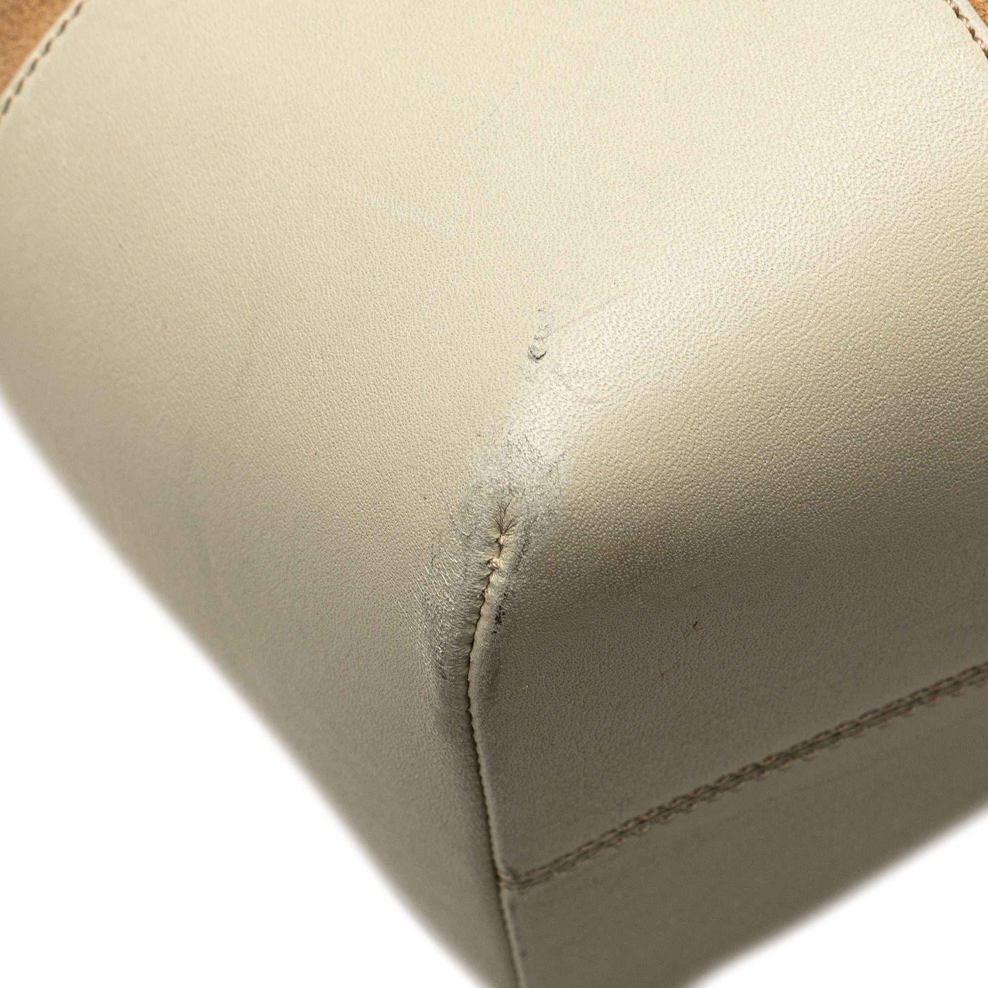 Suede Anagram Shoulder Bag