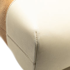 Suede Anagram Shoulder Bag