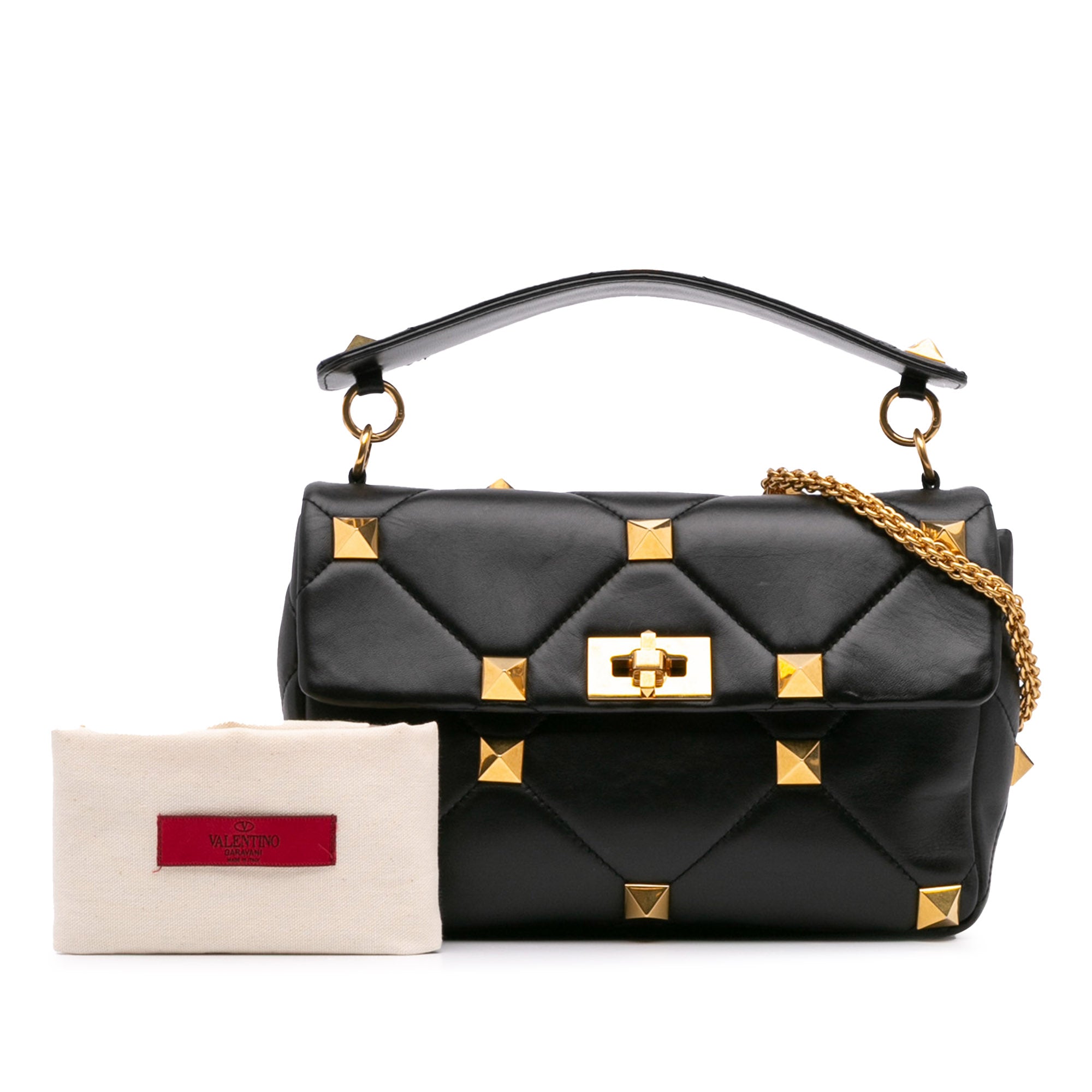 Medium Nappa Roman Stud Satchel