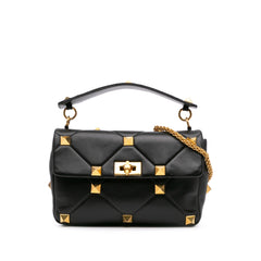 Medium Nappa Roman Stud Satchel