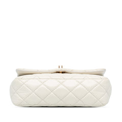 Small Mix Quilted Aged Calfskin New Clutch Flap