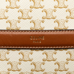 Triomphe Round Purse on Strap_5