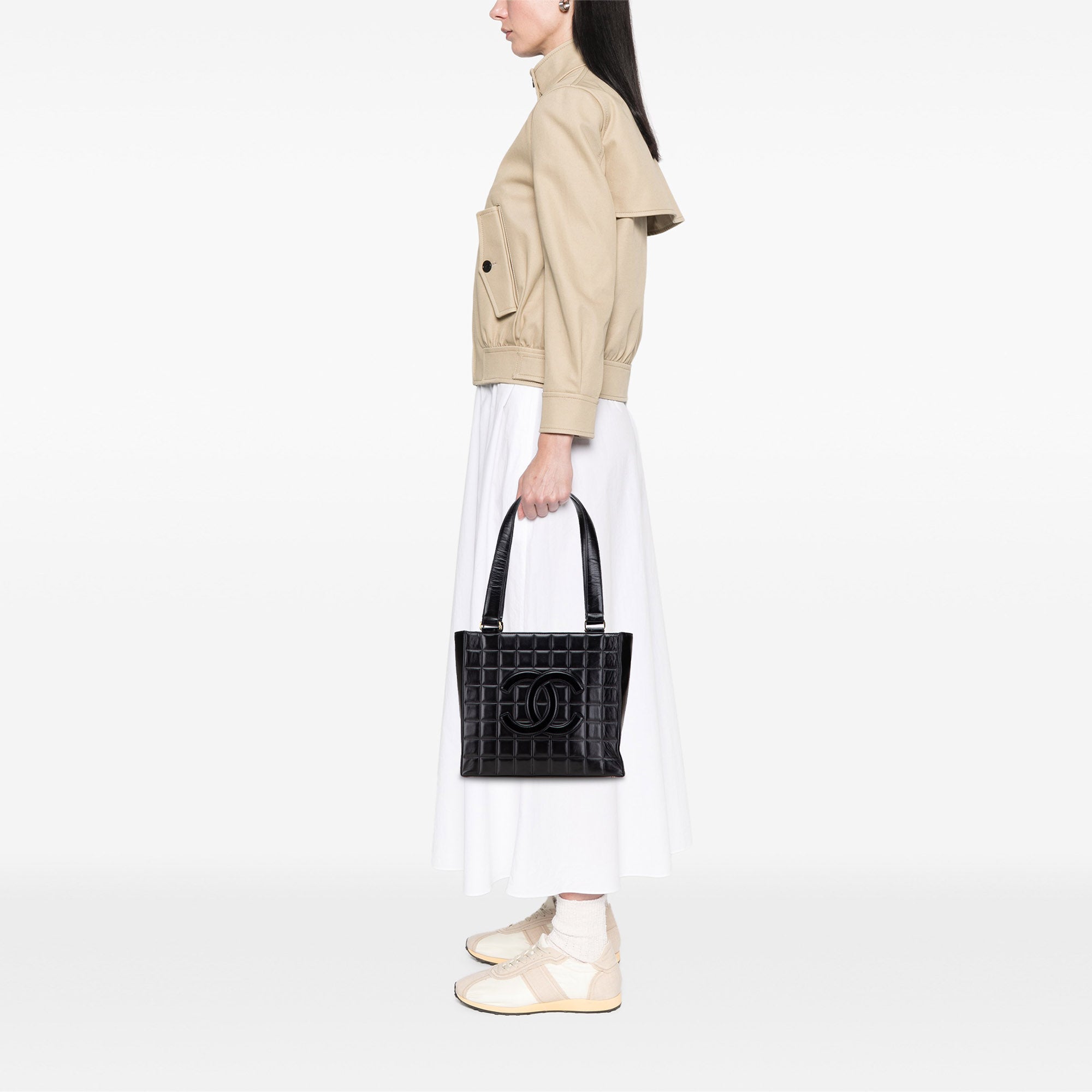 CC Chocolate Bar Lambskin Tote