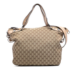 Large GG Canvas Icon Bit Satchel