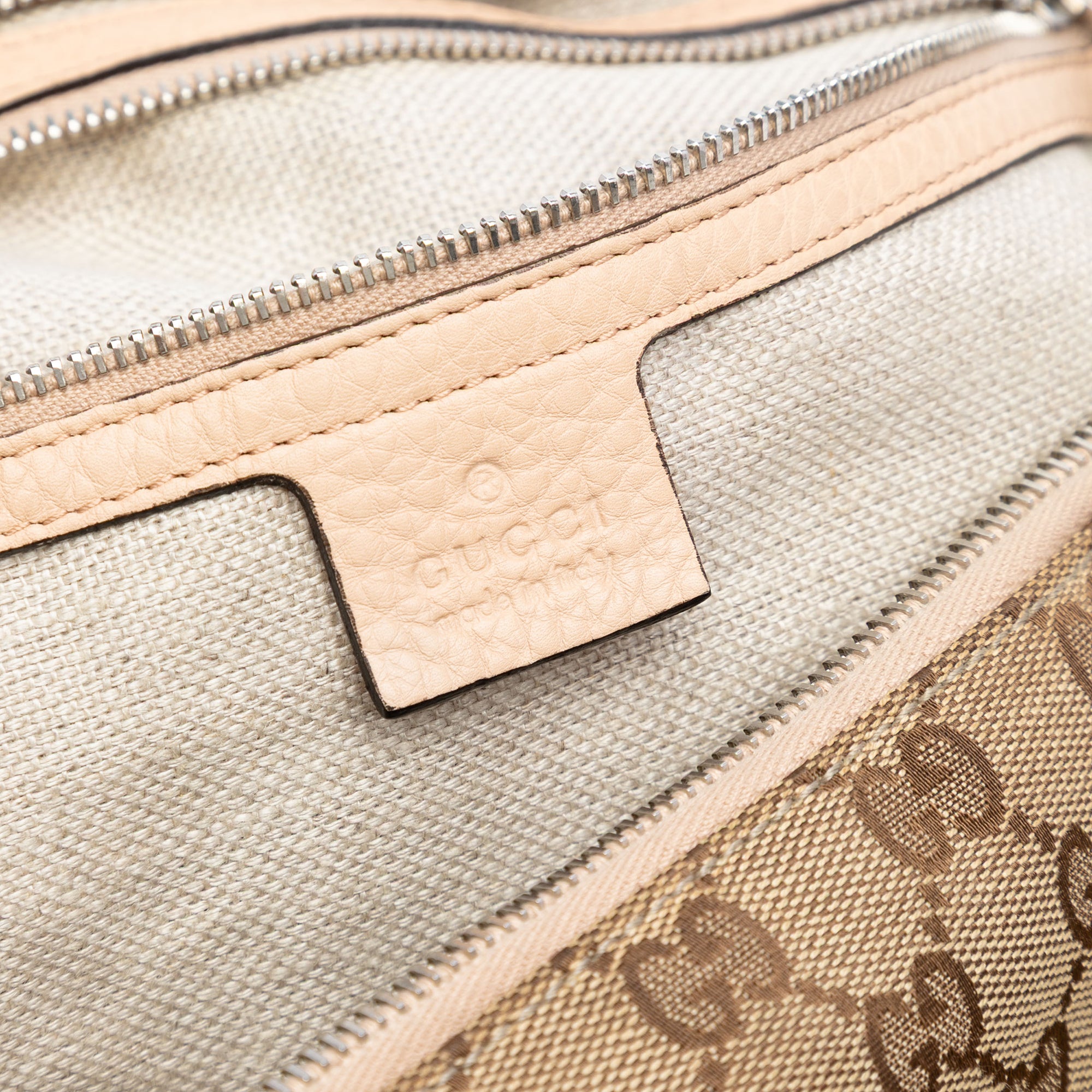 Large GG Canvas Icon Bit Satchel