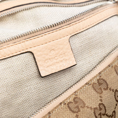 Large GG Canvas Icon Bit Satchel