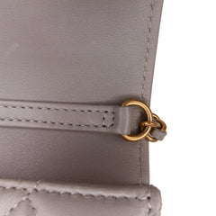 Mini Lambskin Pearl Crush Clutch On Chain