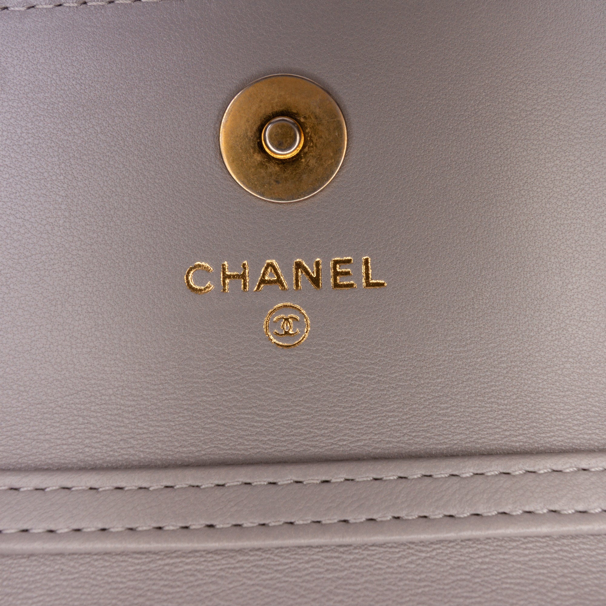 Mini Lambskin Pearl Crush Clutch On Chain
