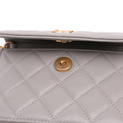 Mini Lambskin Pearl Crush Clutch On Chain