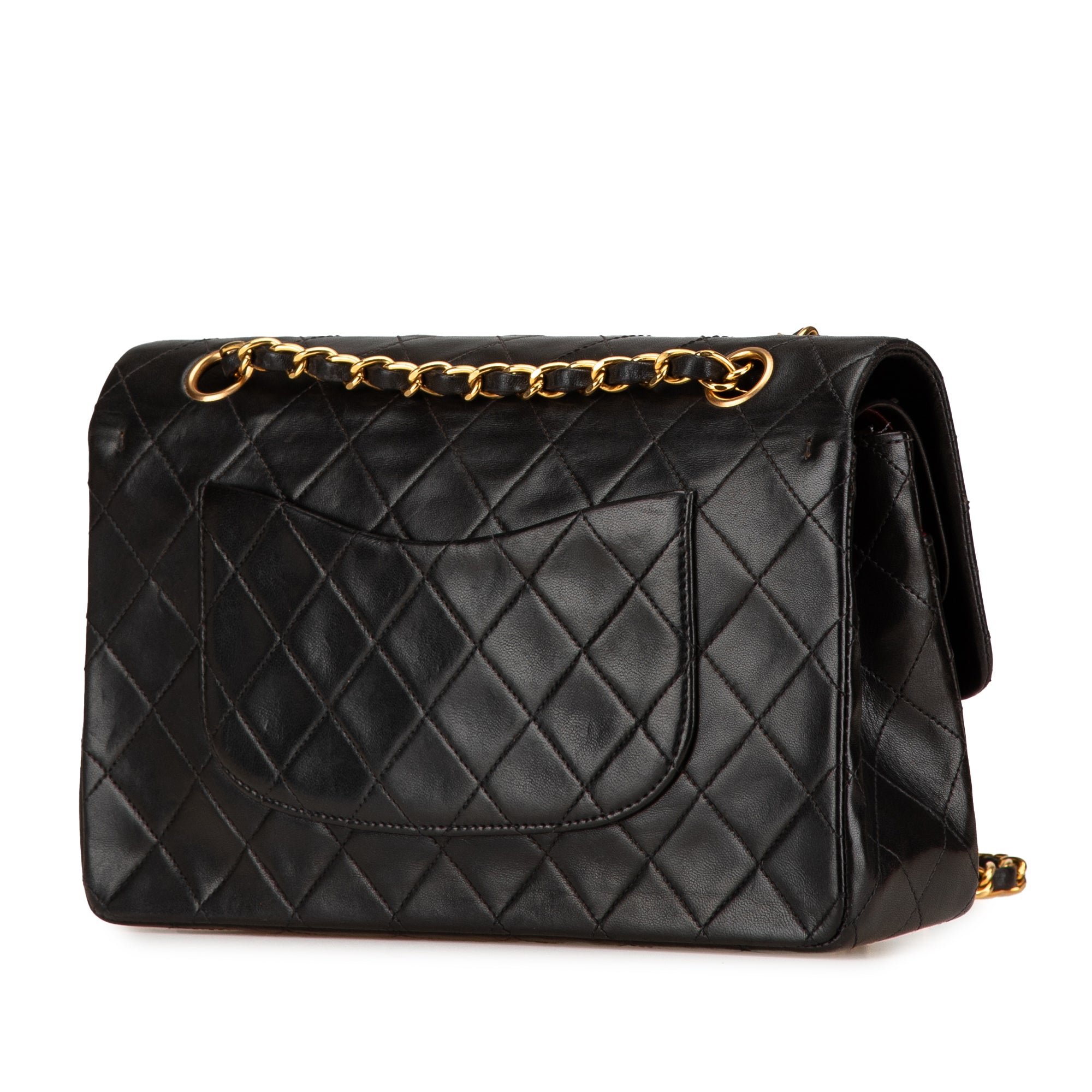 Medium Classic Lambskin Double Flap