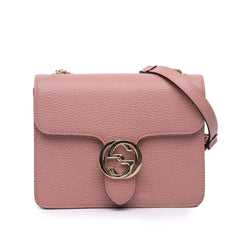 Small Dollar Calfskin Interlocking G Crossbody