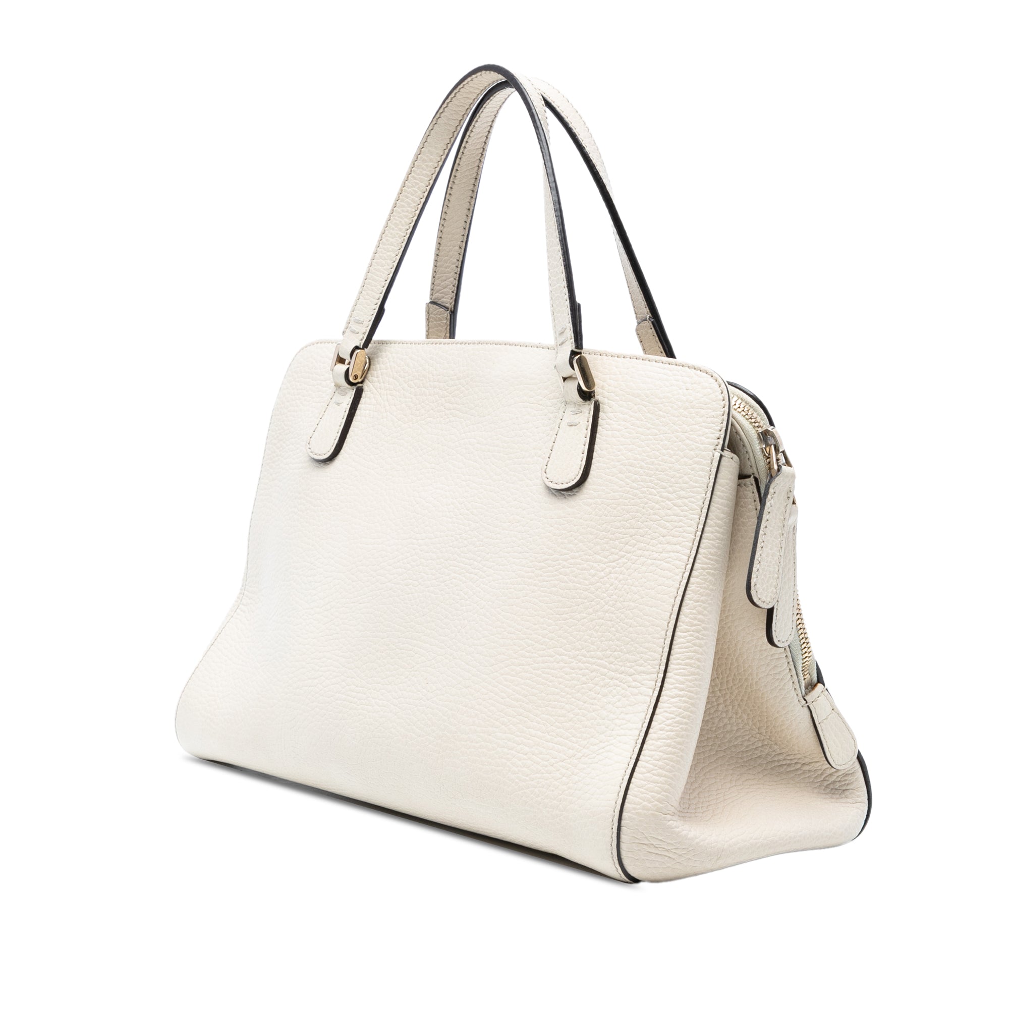 Calfskin Swing Top Handle Satchel