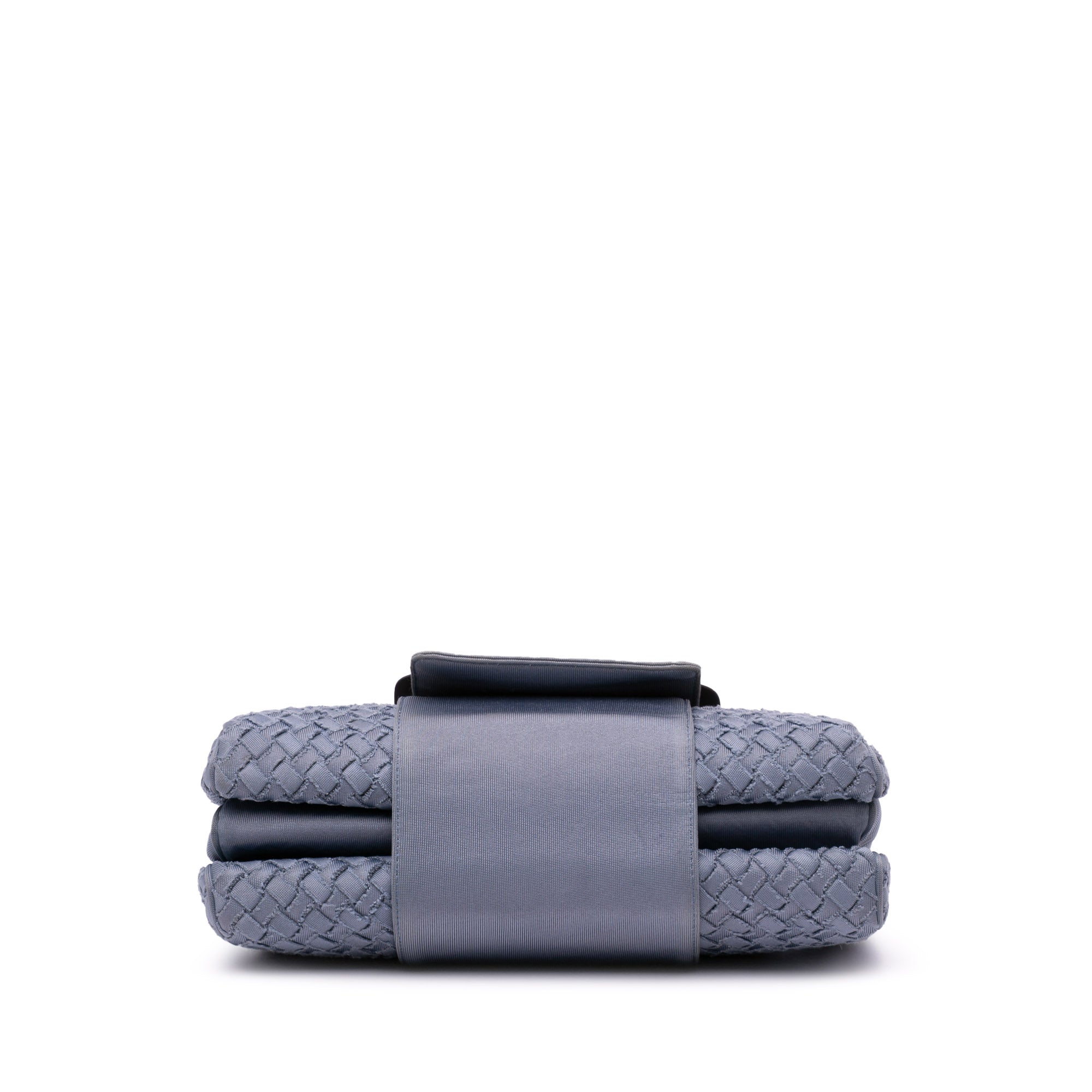 Canvas Intrecciato Buckle Flap Handbag