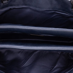 Canvas Intrecciato Buckle Flap Handbag