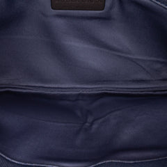 Canvas Intrecciato Buckle Flap Handbag