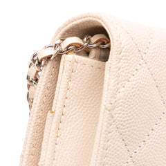 Quilted Caviar Golden Class Wallet On Chain