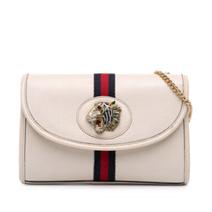 Small Leather Rajah Web Chain Satchel