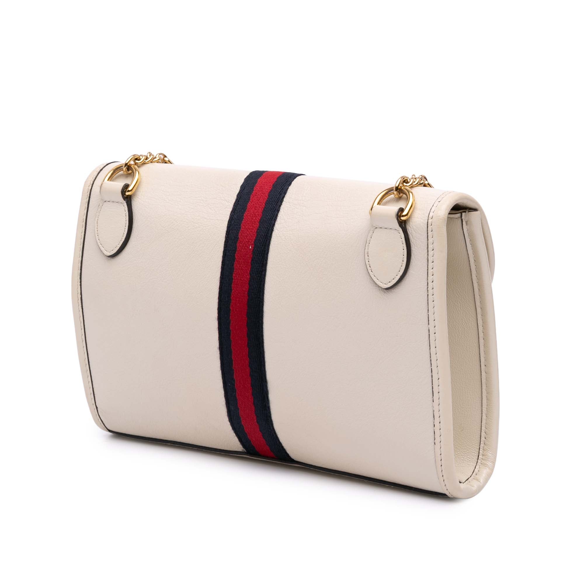 Small Leather Rajah Web Chain Satchel