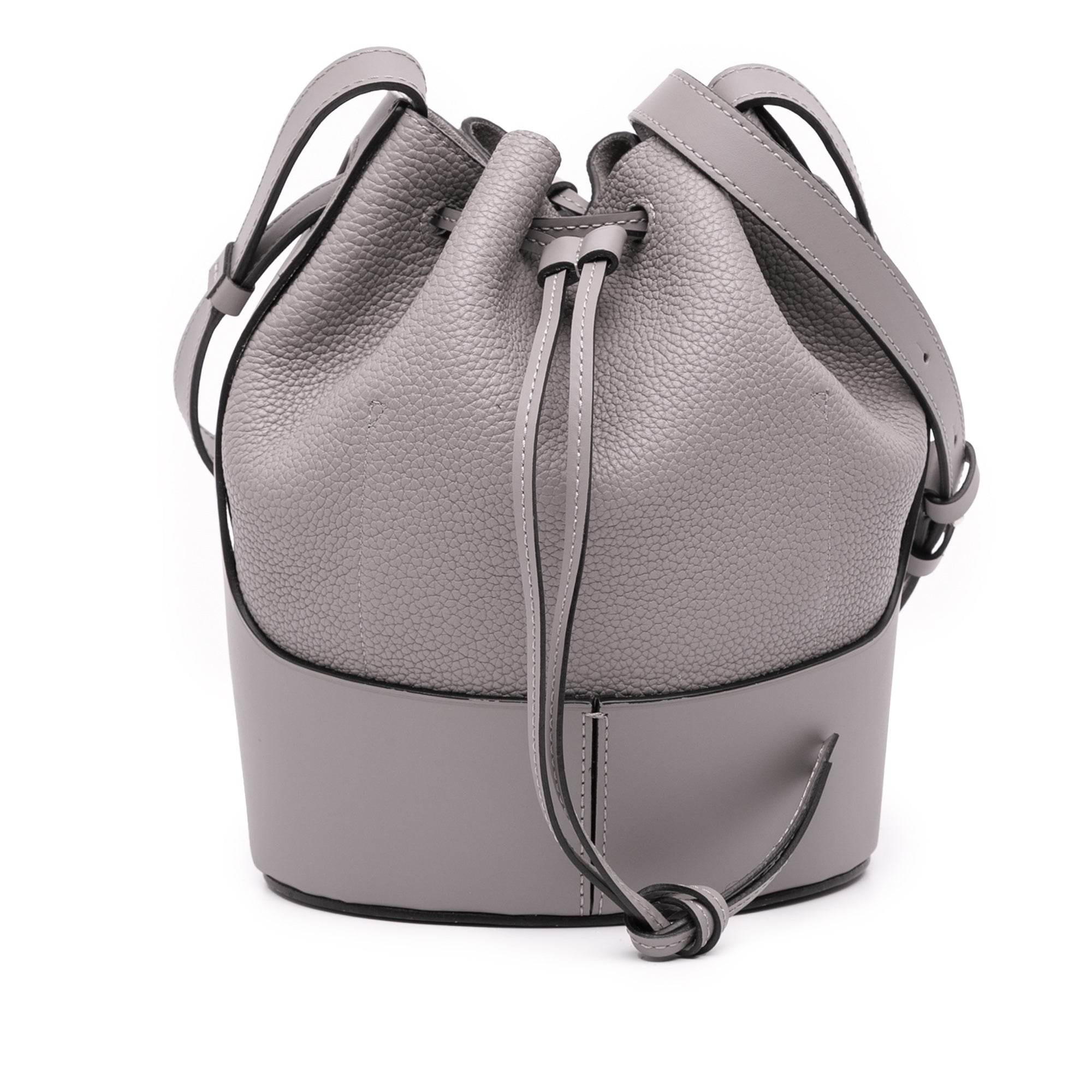 Medium Leather Balloon Bucket Bag
