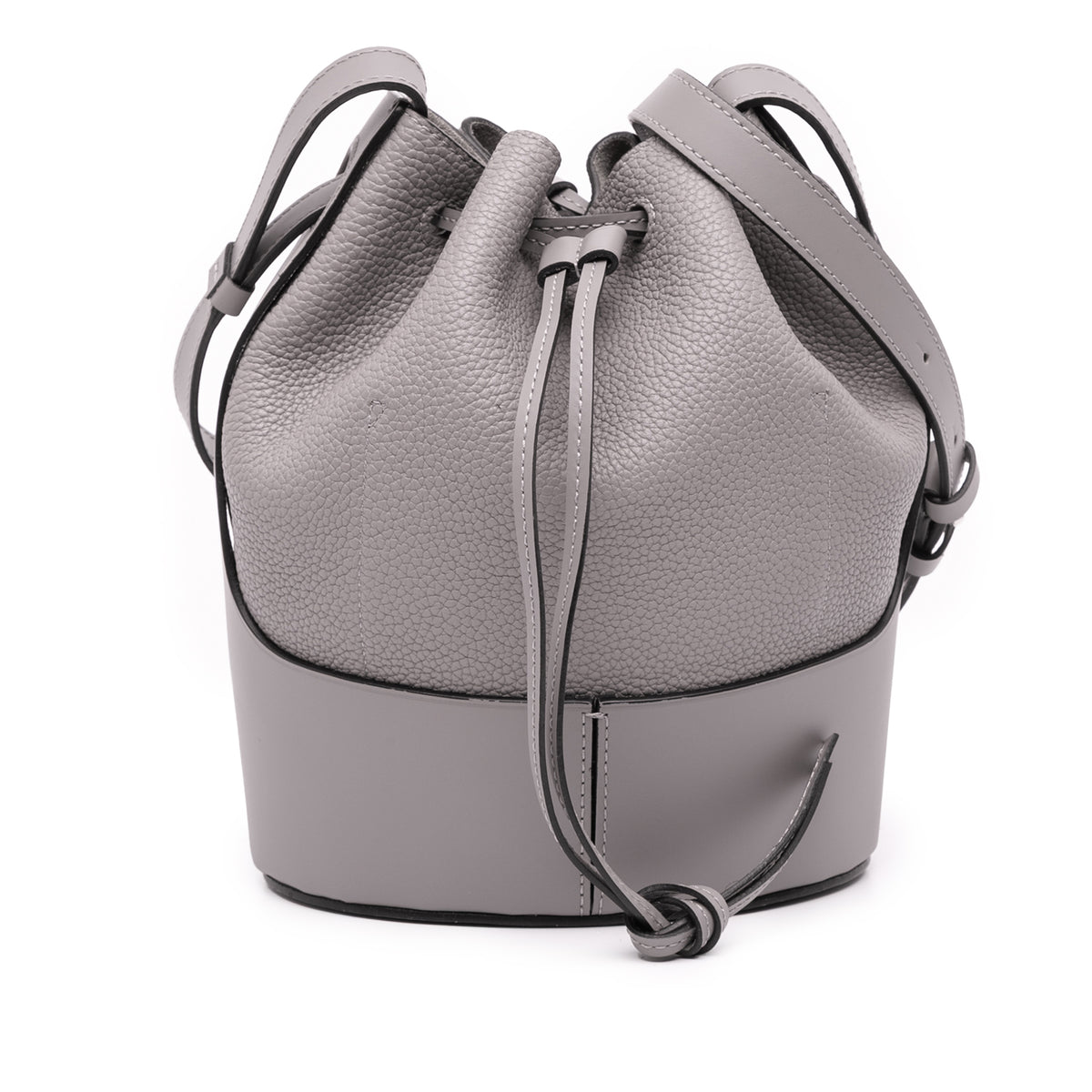 Medium Leather Balloon Bucket Bag