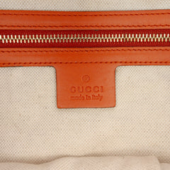 Medium GG Canvas Web Half Moon Crossbody