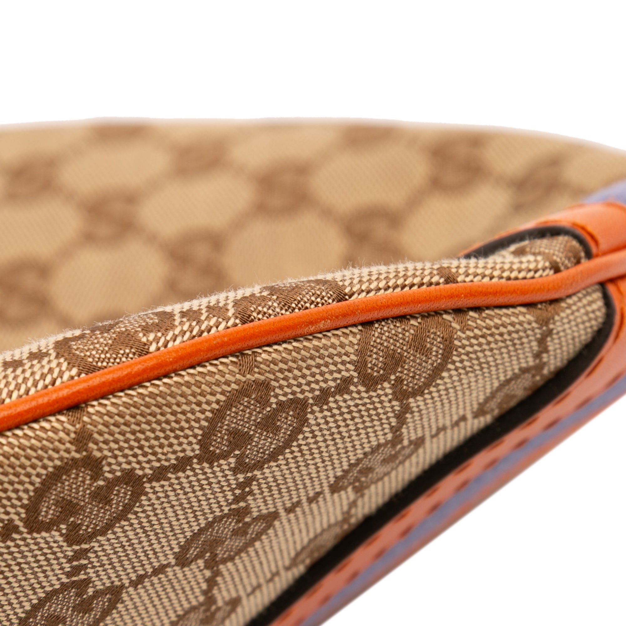 Medium GG Canvas Web Half Moon Crossbody