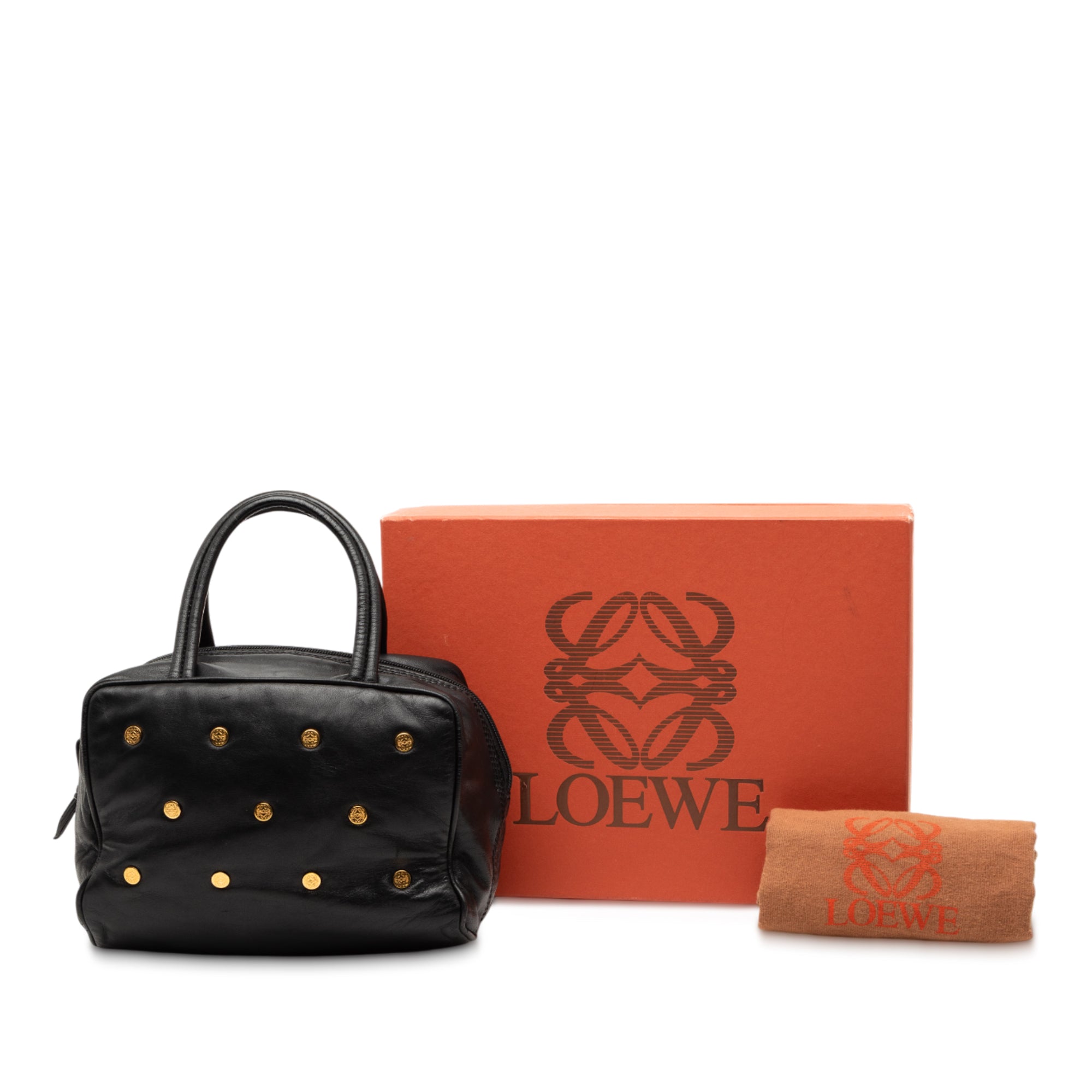 Leather Anagram Studs Handbag