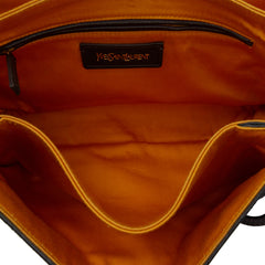 Shearling Trimmed Leather Sac Dandy Crossbody