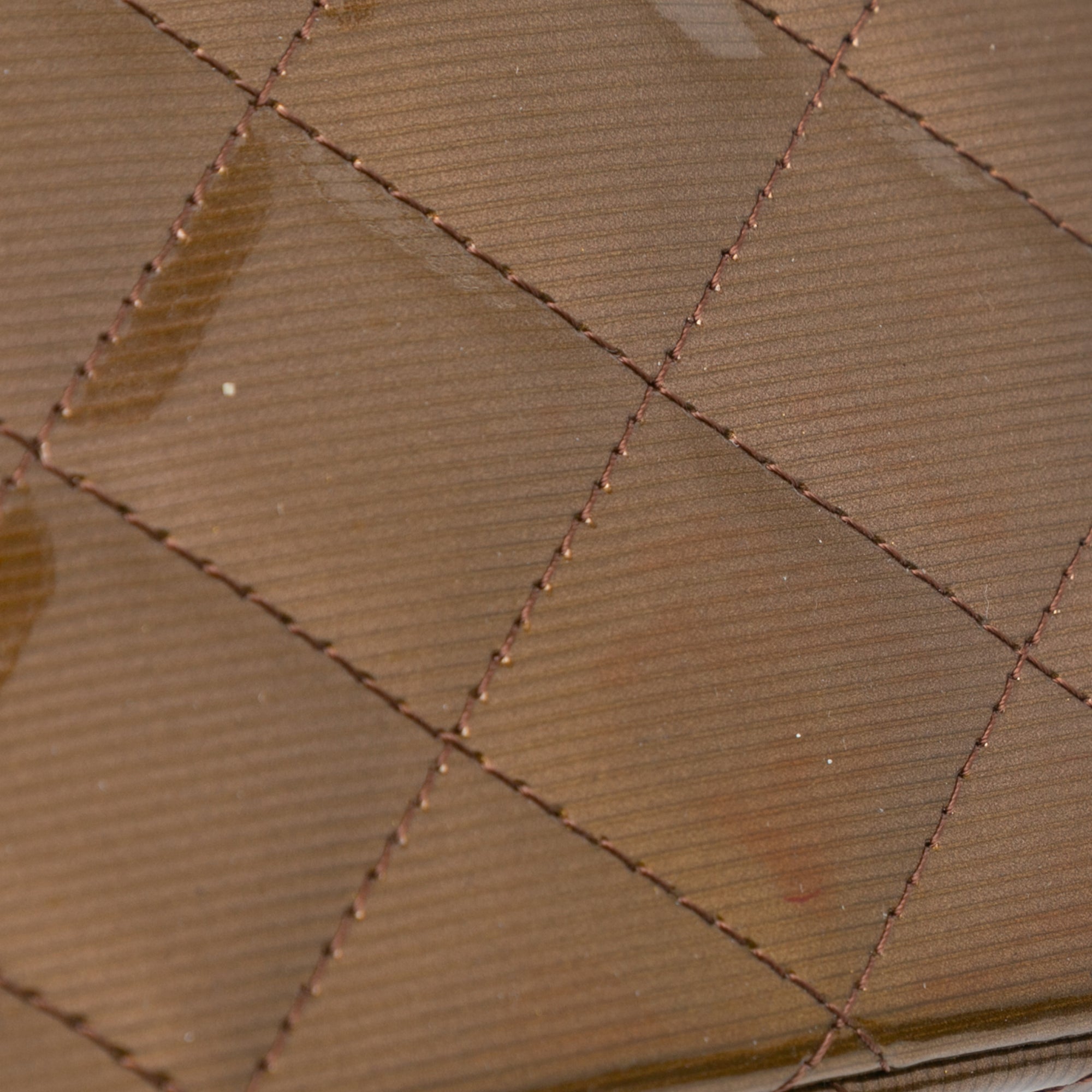 Jumbo Classic Metallic Patent Double Flap