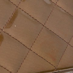 Jumbo Classic Metallic Patent Double Flap