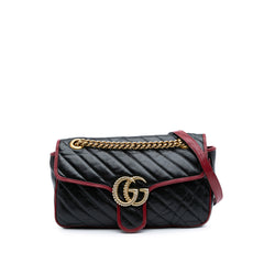 Small GG Marmont Matelasse Leather Torchon Flap Crossbody